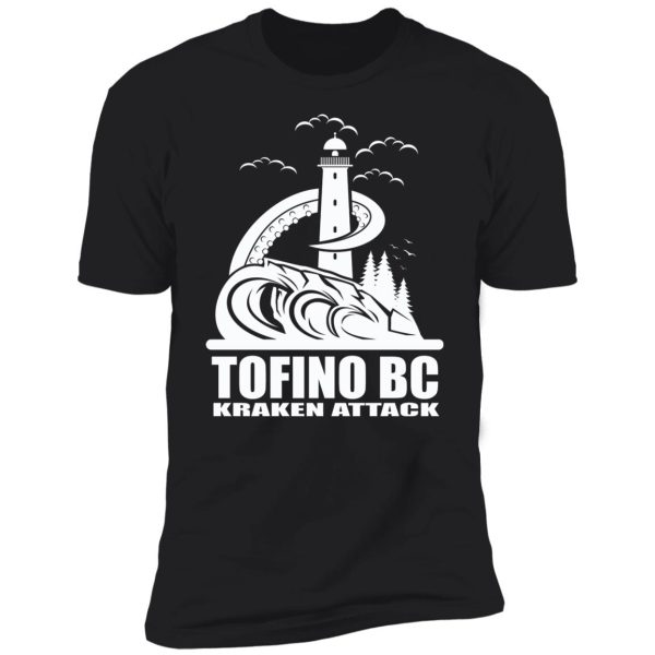 Tofino Kraken Attack WHITE Premium Short Sleeve T-Shirt - Image 2