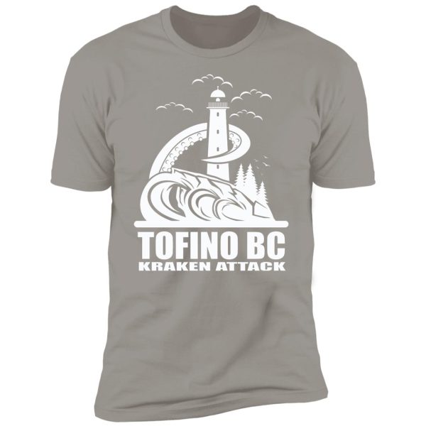 Tofino Kraken Attack WHITE Premium Short Sleeve T-Shirt - Image 6