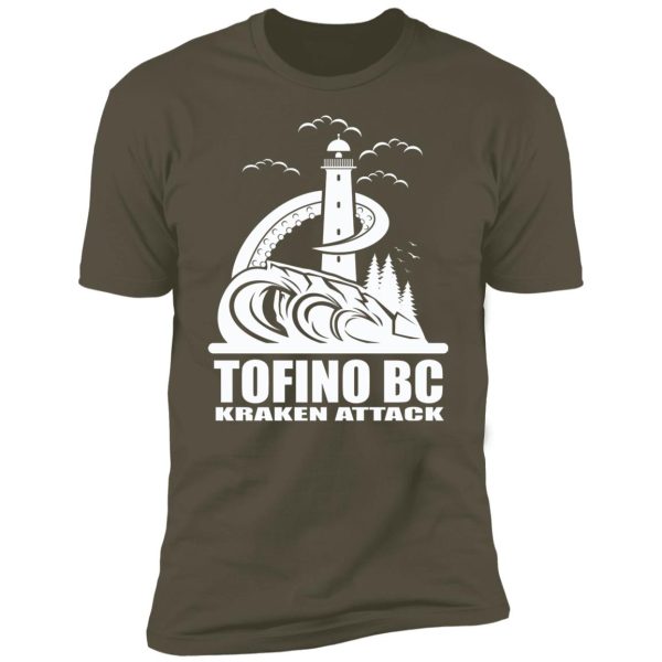 Tofino Kraken Attack WHITE Premium Short Sleeve T-Shirt - Image 7