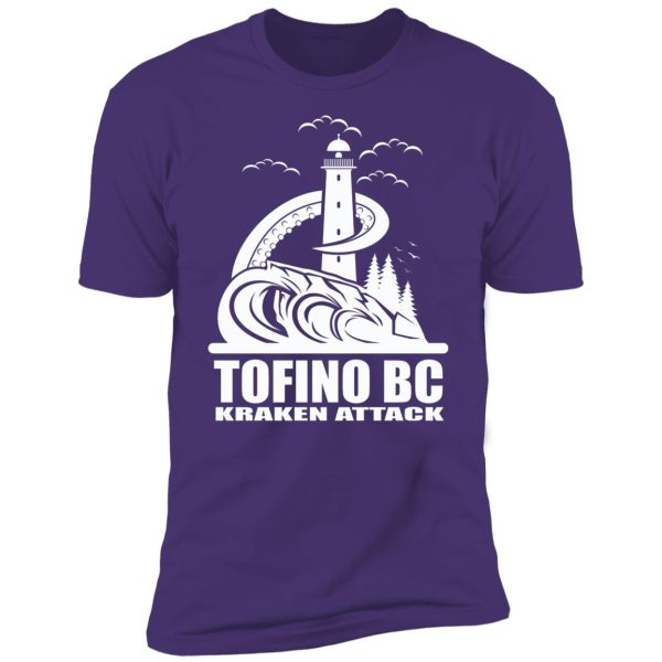 Tofino Kraken Attack WHITE Premium Short Sleeve T-Shirt - Image 8