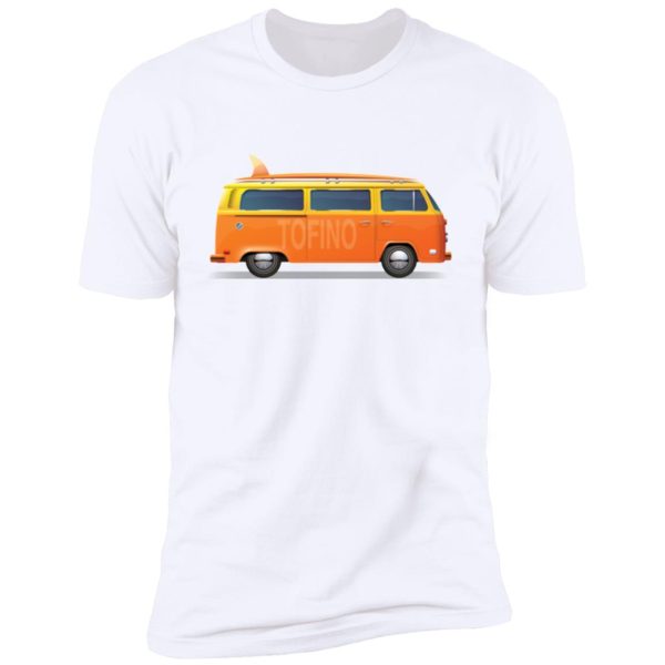 Tofino BC surf_bus Premium Short Sleeve T-Shirt - Image 3