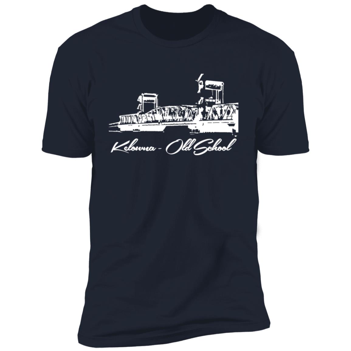 Kelowna BC Floating Bridge white Premium Short Sleeve T-Shirt - Image 11