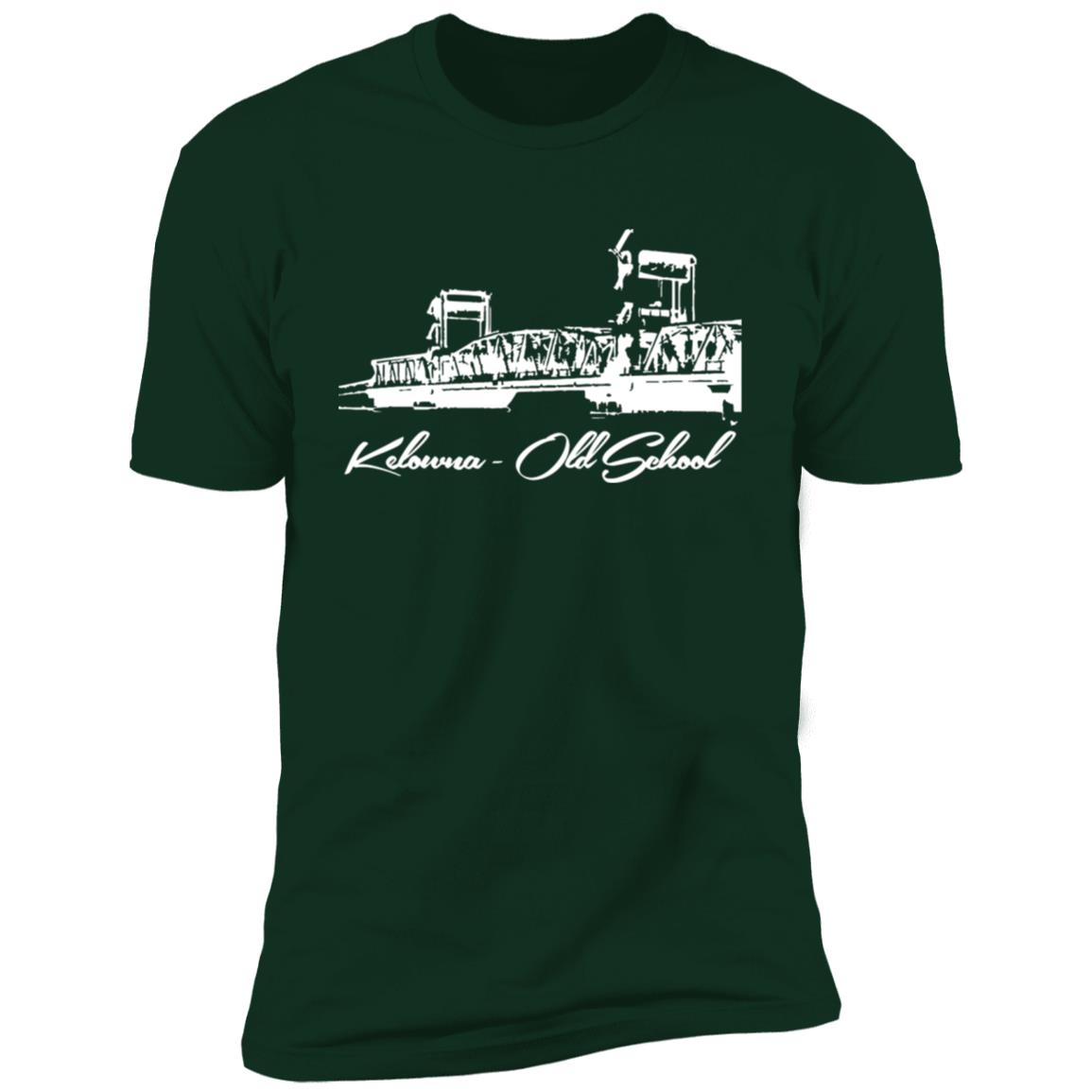 Kelowna BC Floating Bridge white Premium Short Sleeve T-Shirt - Image 6
