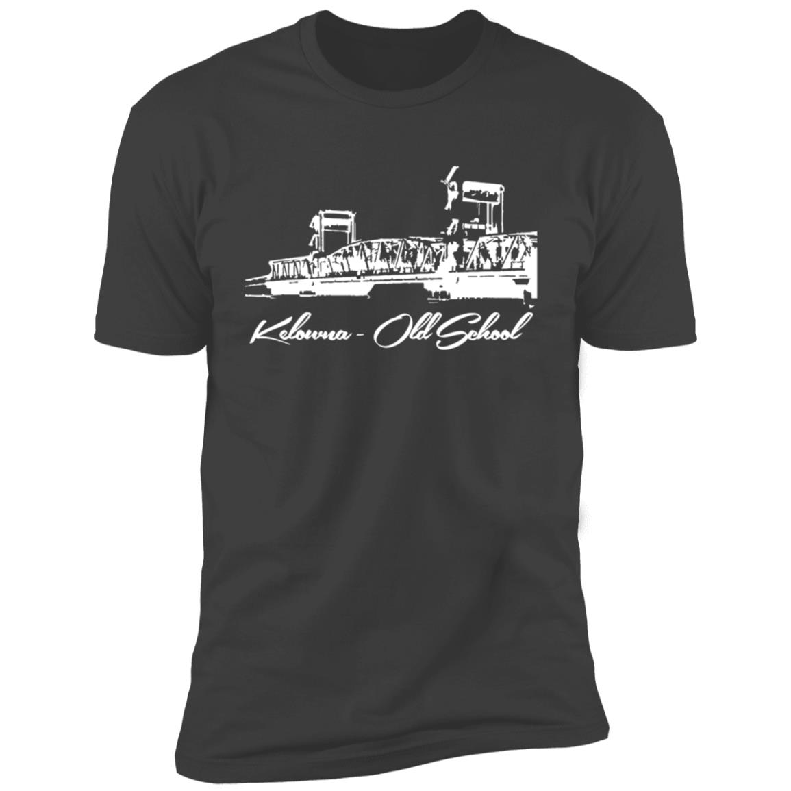 Kelowna BC Floating Bridge white Premium Short Sleeve T-Shirt - Image 8