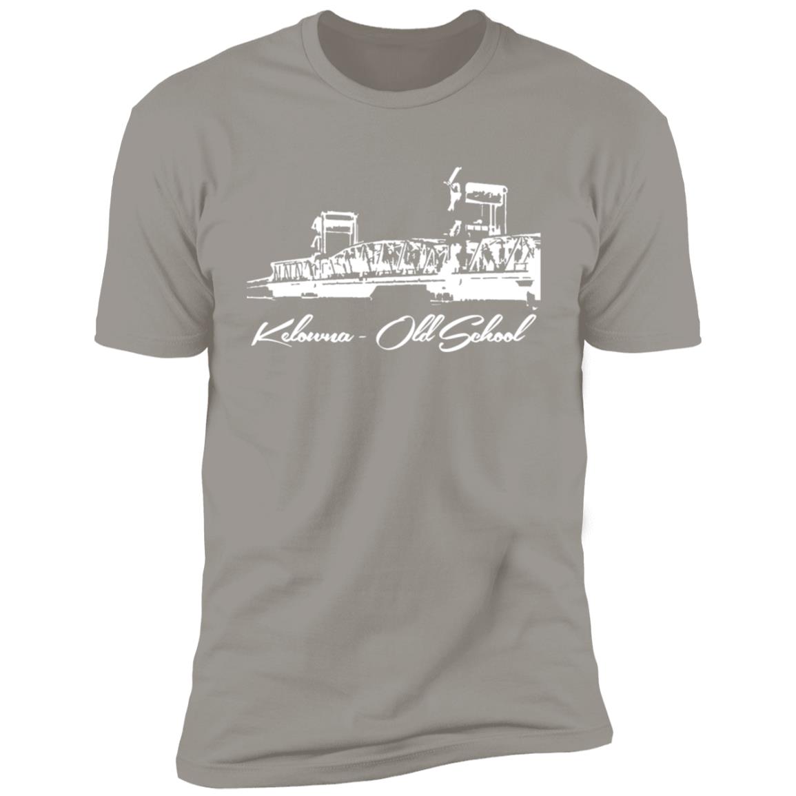 Kelowna BC Floating Bridge white Premium Short Sleeve T-Shirt - Image 10