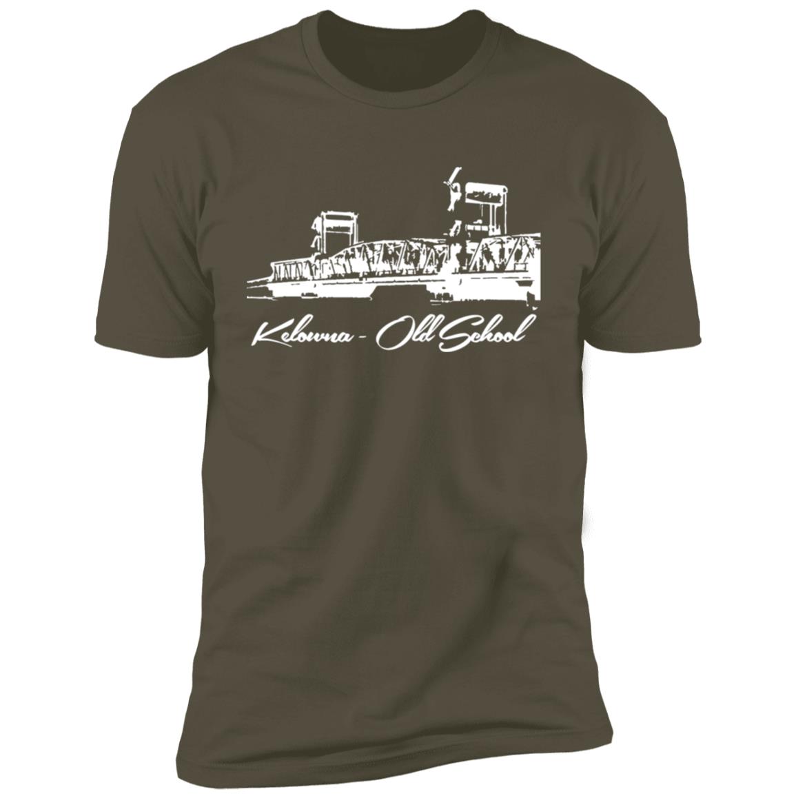 Kelowna BC Floating Bridge white Premium Short Sleeve T-Shirt - Image 12