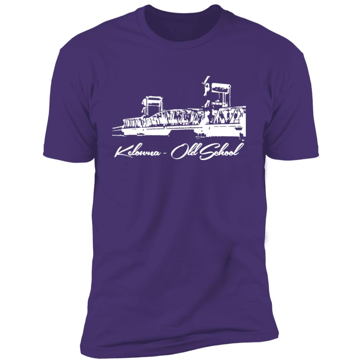 Kelowna BC Floating Bridge white Premium Short Sleeve T-Shirt - Image 13