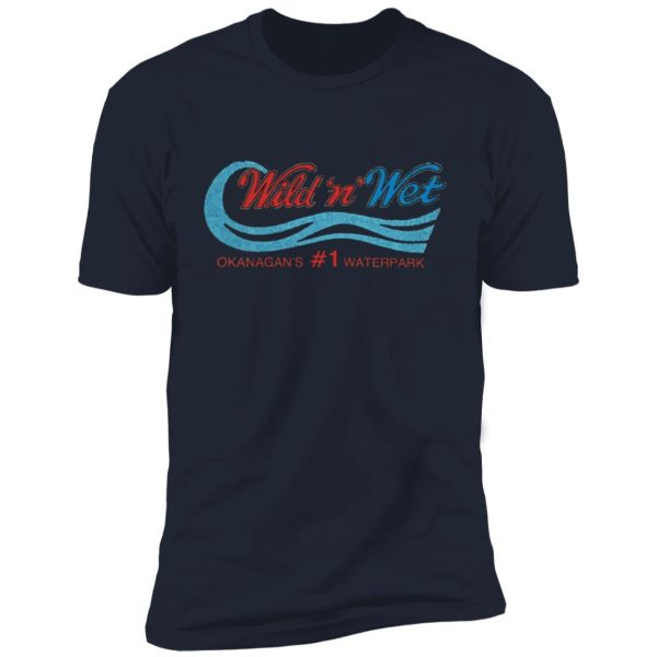 Wild and Wet water slides Kelowna BC Premium Short Sleeve T-Shirt - Image 11
