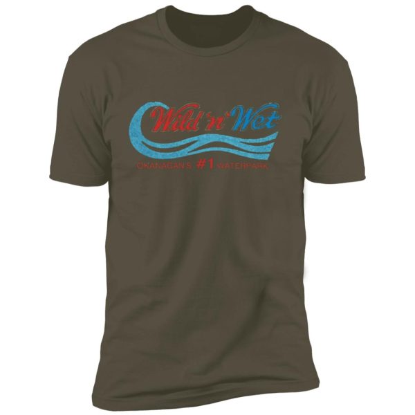Wild and Wet water slides Kelowna BC Premium Short Sleeve T-Shirt - Image 12