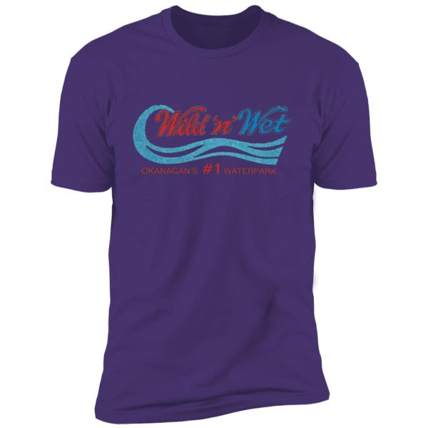 Wild and Wet water slides Kelowna BC Premium Short Sleeve T-Shirt - Image 13