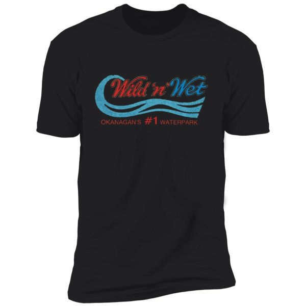 Wild and Wet water slides Kelowna BC Premium Short Sleeve T-Shirt - Image 4