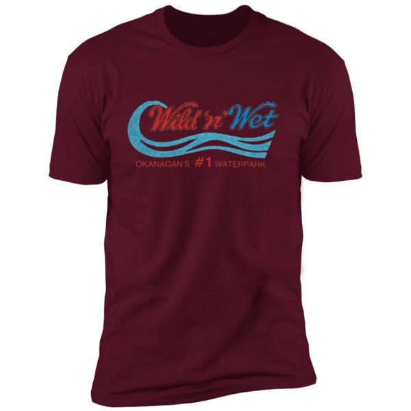Wild and Wet water slides Kelowna BC Premium Short Sleeve T-Shirt - Image 5