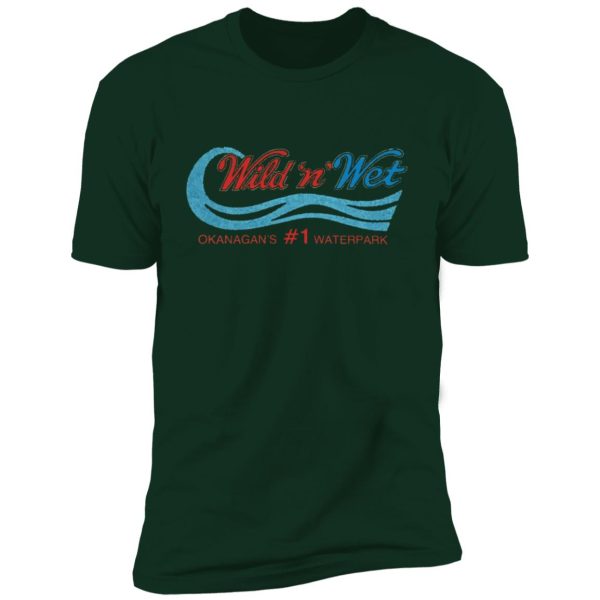 Wild and Wet water slides Kelowna BC Premium Short Sleeve T-Shirt - Image 6