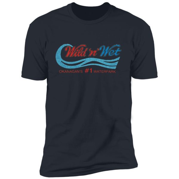 Wild and Wet water slides Kelowna BC Premium Short Sleeve T-Shirt - Image 9