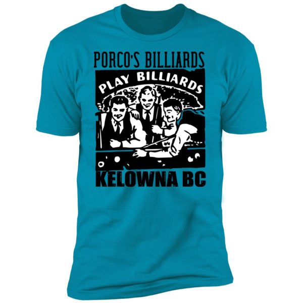 Porcos Kelowna BC Premium Short Sleeve T-Shirt - Image 14