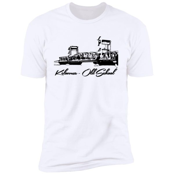 Kelowna BC Floating Bridge Premium Short Sleeve T-Shirt - Image 3