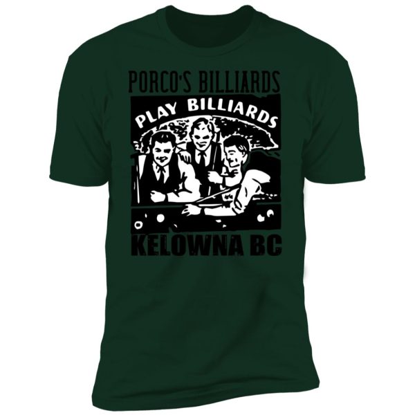 Porcos Kelowna BC Premium Short Sleeve T-Shirt - Image 6