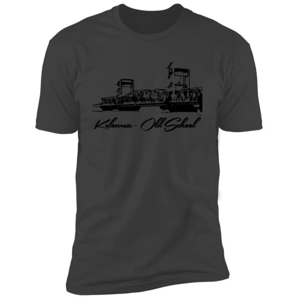 Kelowna BC Floating Bridge Premium Short Sleeve T-Shirt - Image 8