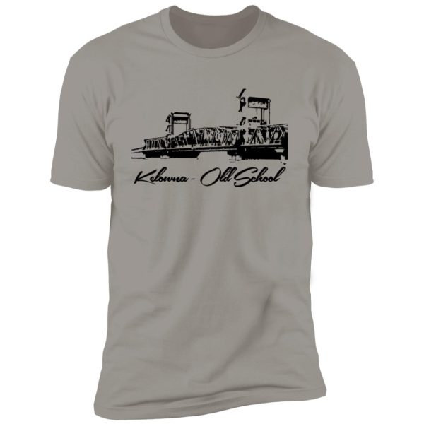 Kelowna BC Floating Bridge Premium Short Sleeve T-Shirt - Image 10
