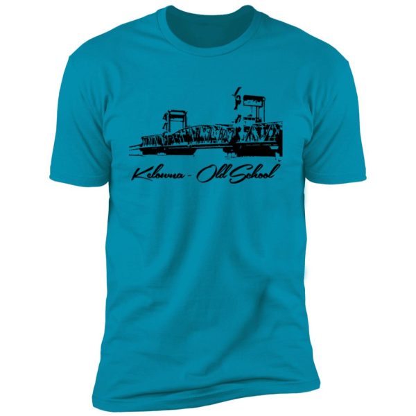 Kelowna BC Floating Bridge Premium Short Sleeve T-Shirt - Image 14