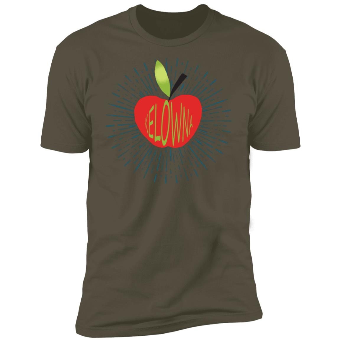 Kelowna BC apple Premium Short Sleeve T-Shirt - Image 12