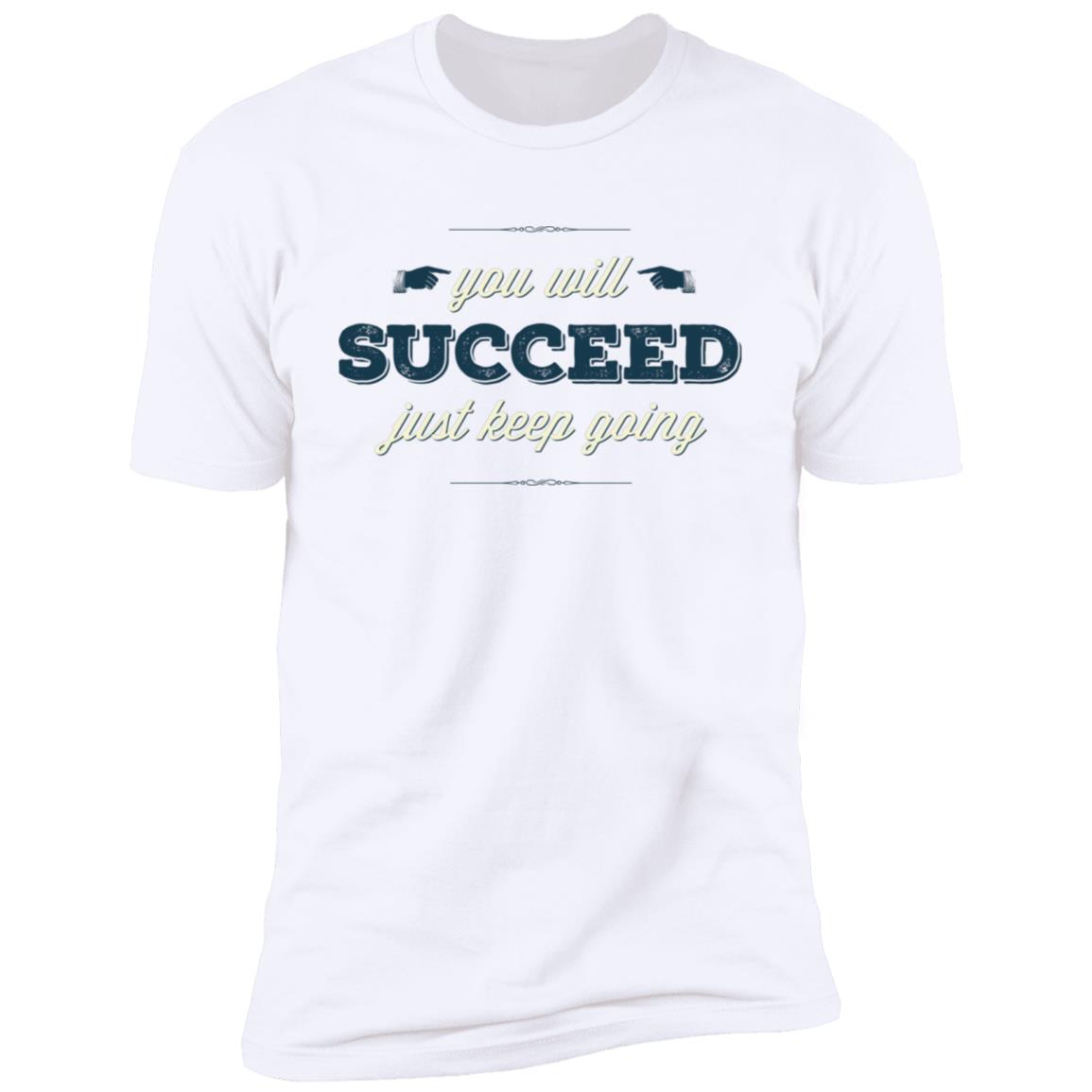 Inspirational sayings success 88876 Premium Short Sleeve T-Shirt - Image 3