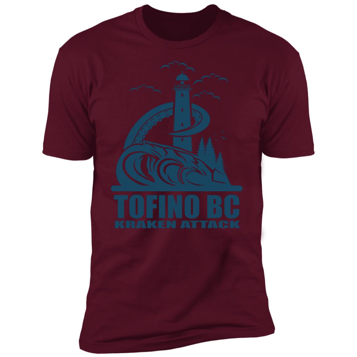 Kraken Attack Tofino BC Canada Premium Short Sleeve T-Shirt - Image 5