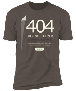 Alternative view of Funny 404 Page not found Premium Short Sleeve T-Shirt