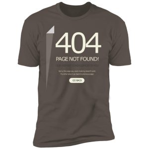 Alternative view of Funny 404 Page not found Premium Short Sleeve T-Shirt