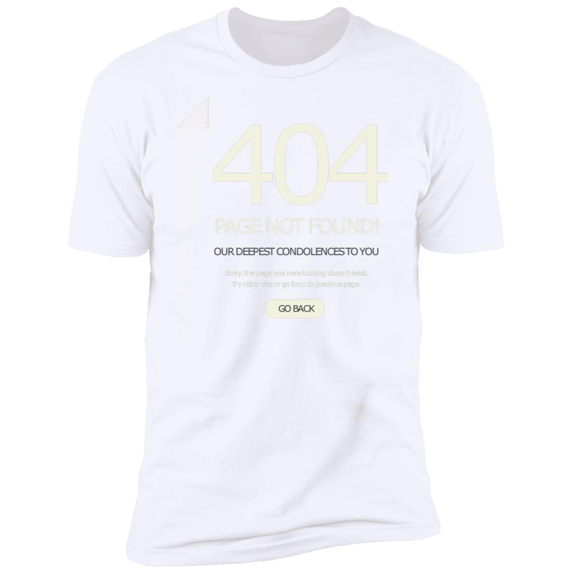Funny 404 Page not found Premium Short Sleeve T-Shirt - Image 3