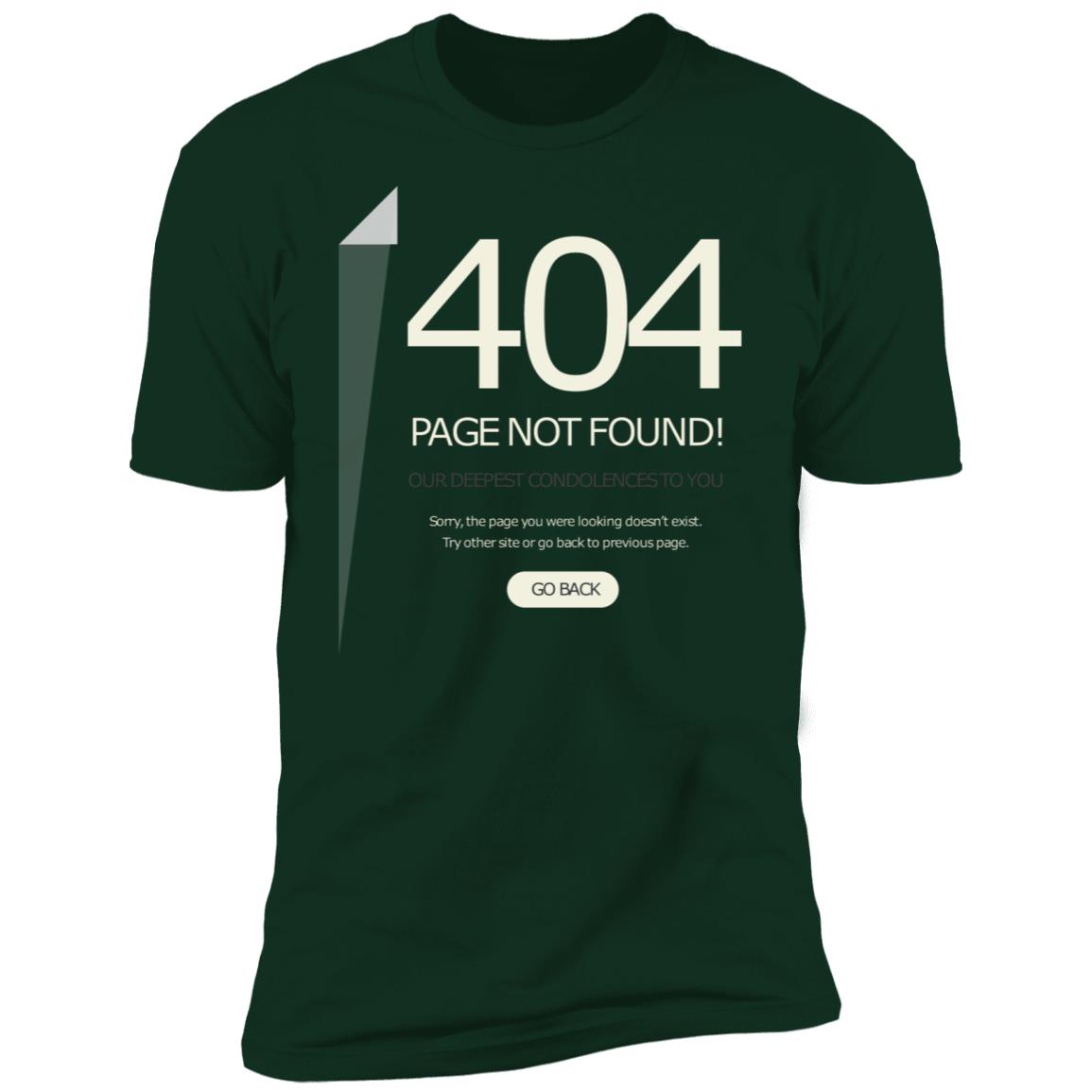 Funny 404 Page not found Premium Short Sleeve T-Shirt - Image 6