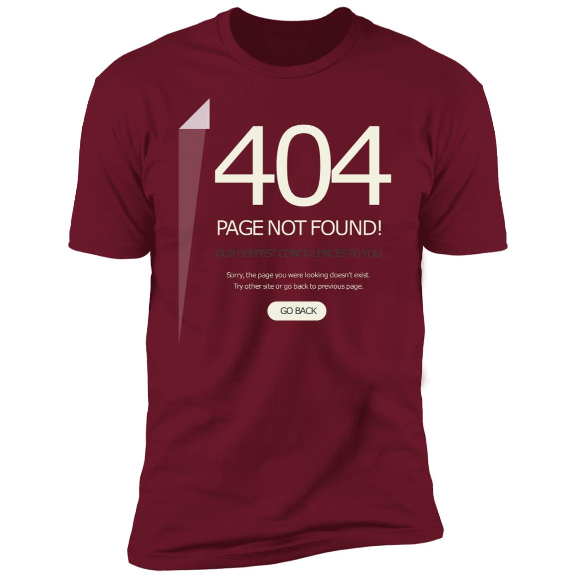 Funny 404 Page not found Premium Short Sleeve T-Shirt - Image 7