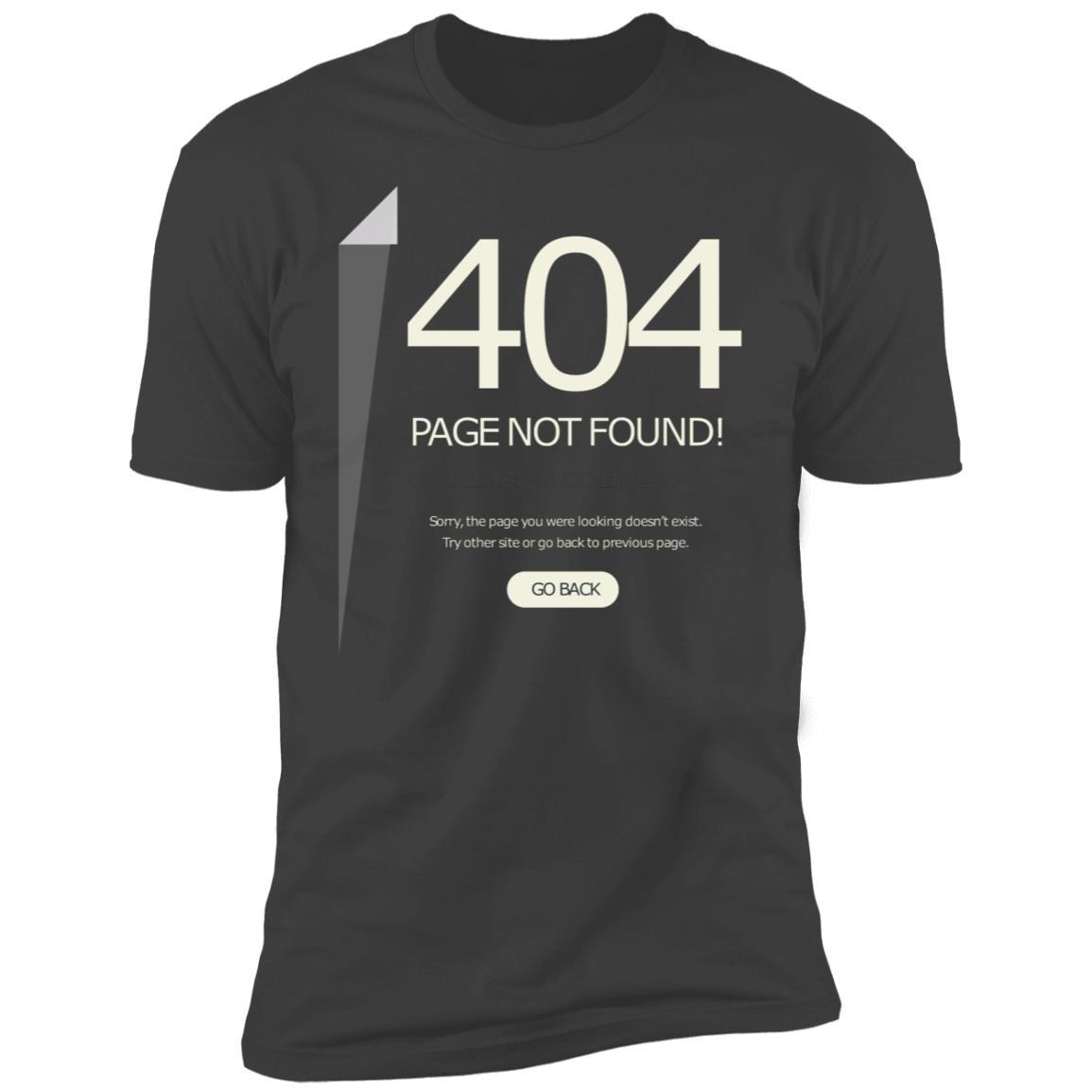 Funny 404 Page not found Premium Short Sleeve T-Shirt - Image 8