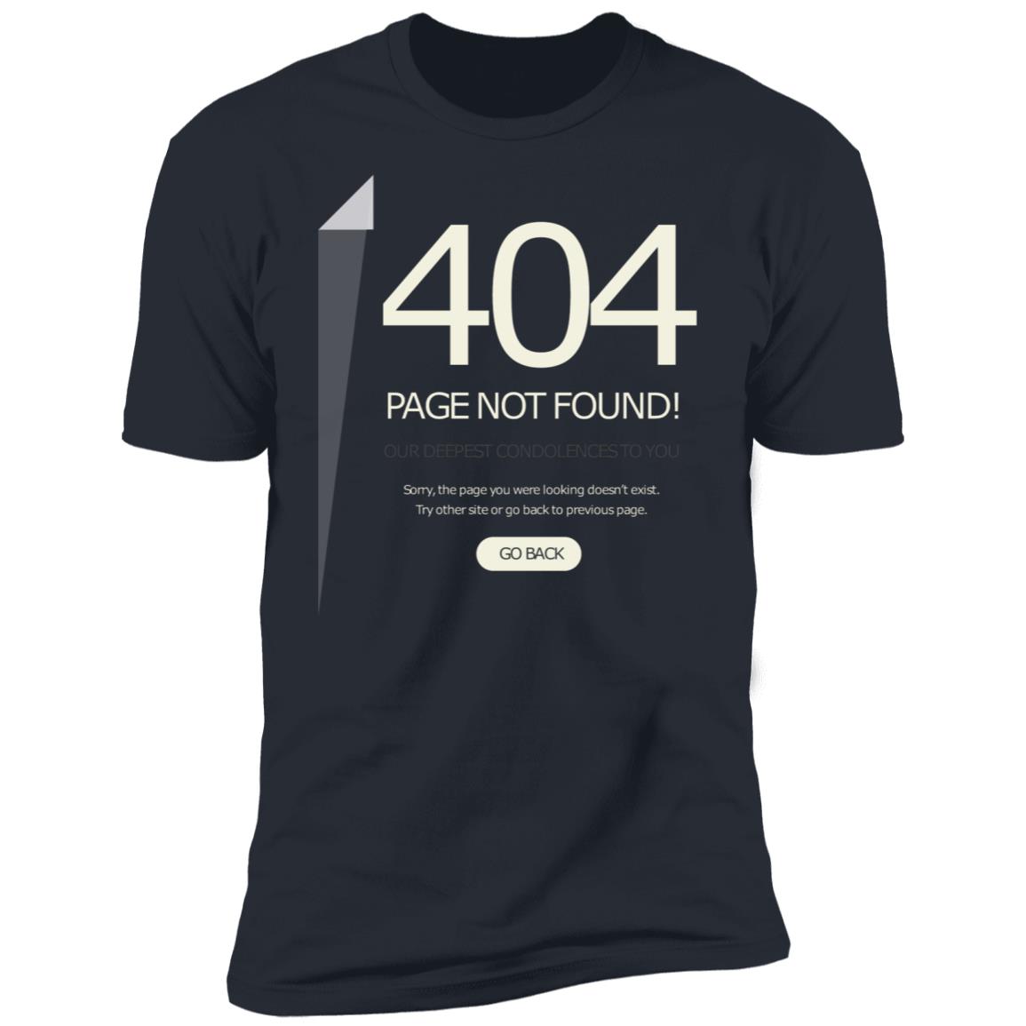 Funny 404 Page not found Premium Short Sleeve T-Shirt - Image 9