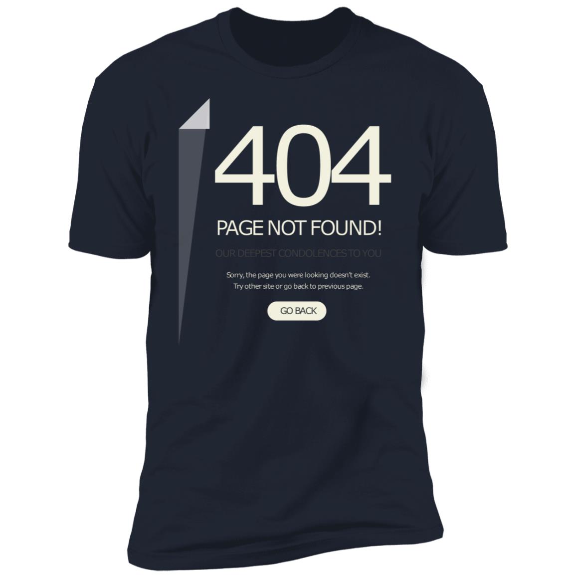 Funny 404 Page not found Premium Short Sleeve T-Shirt - Image 11