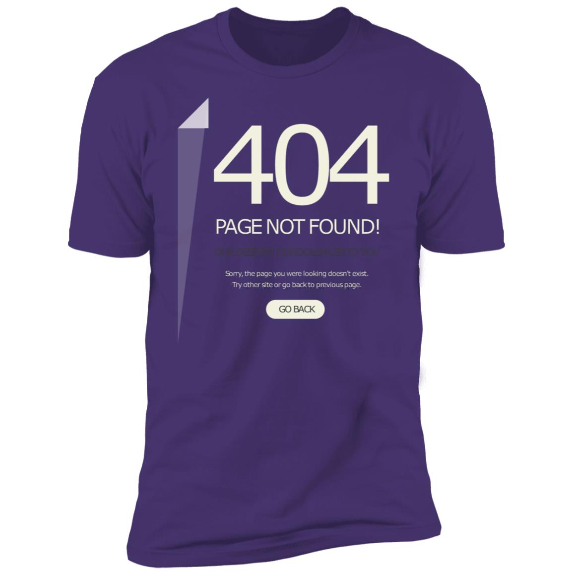 Funny 404 Page not found Premium Short Sleeve T-Shirt - Image 13