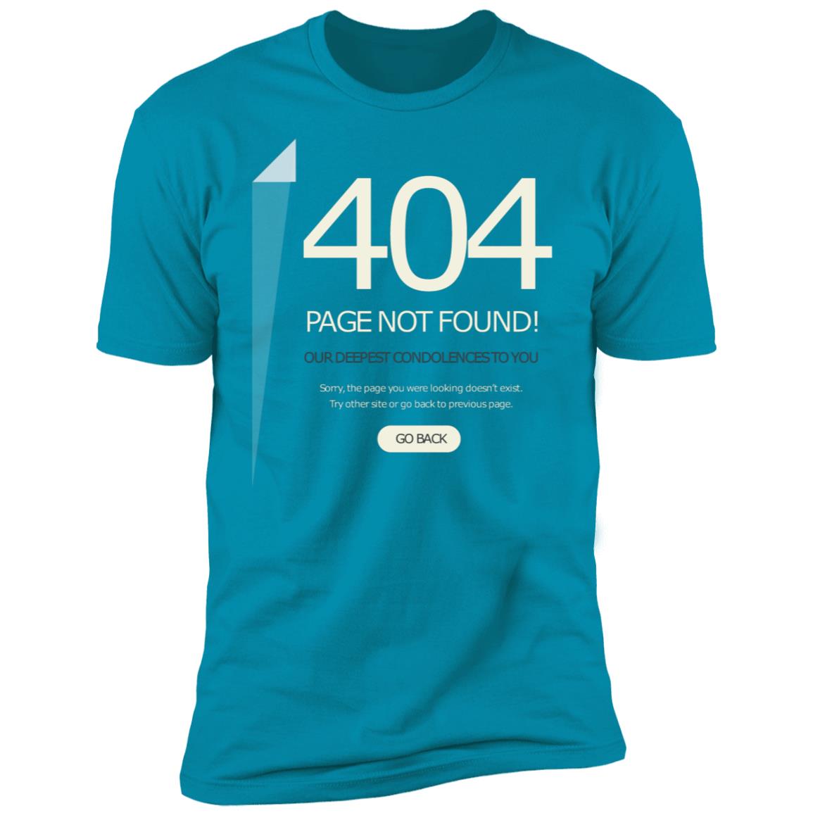 Funny 404 Page not found Premium Short Sleeve T-Shirt - Image 14