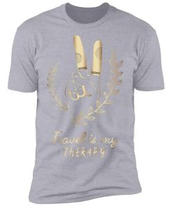 Travel is my therapy Premium Short Sleeve T-Shirt