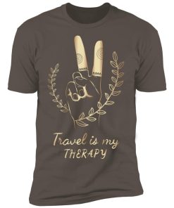 Alternative view of Travel is my therapy Premium Short Sleeve T-Shirt