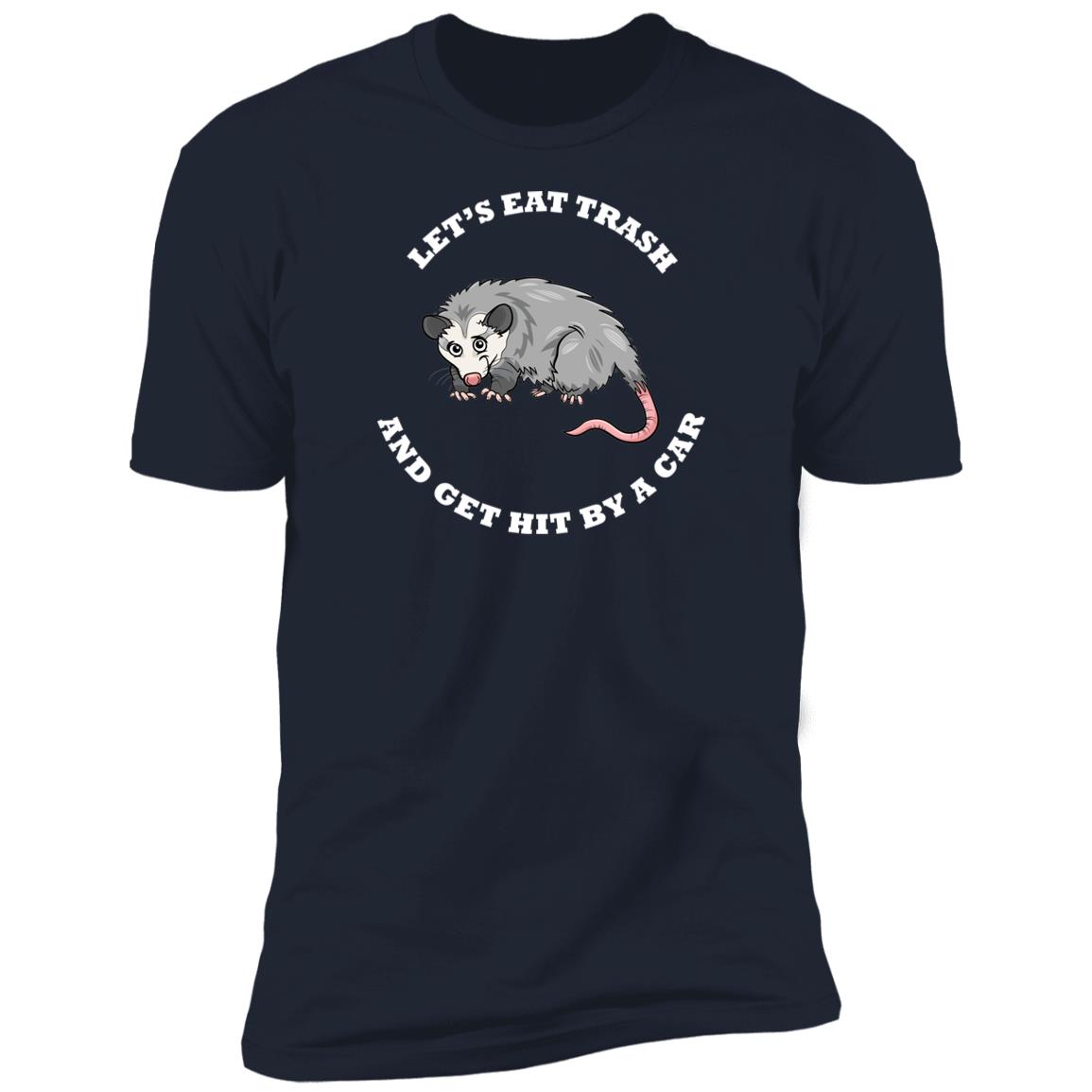 Possum eat trash funny Premium Short Sleeve T-Shirt - Image 11