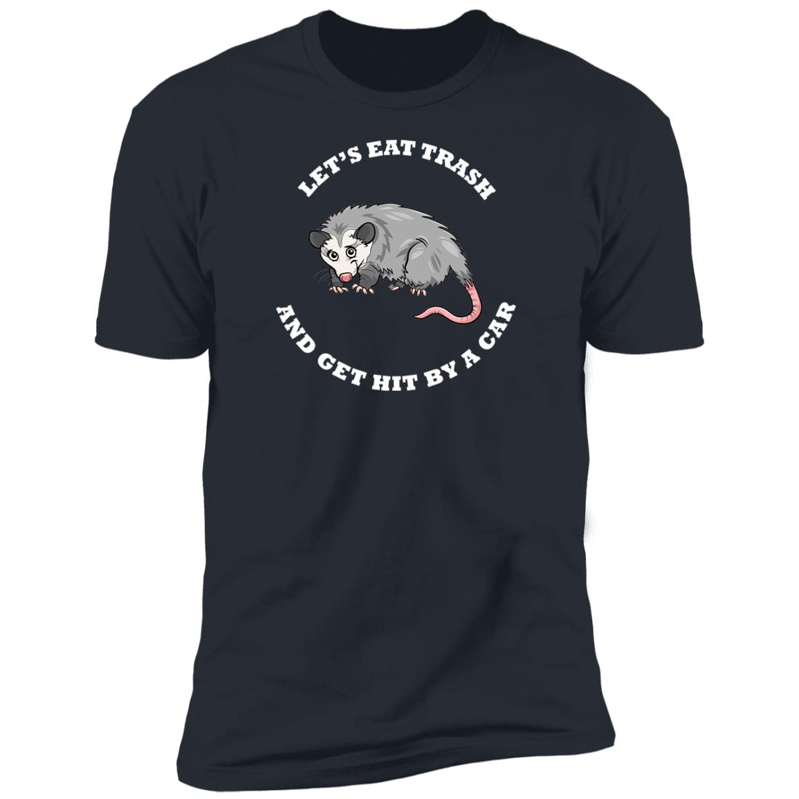 Possum eat trash funny Premium Short Sleeve T-Shirt - Image 9