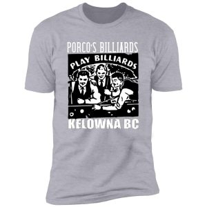 Kelowna Porcos Pool Hall Retro white Premium Short Sleeve T-Shirt
