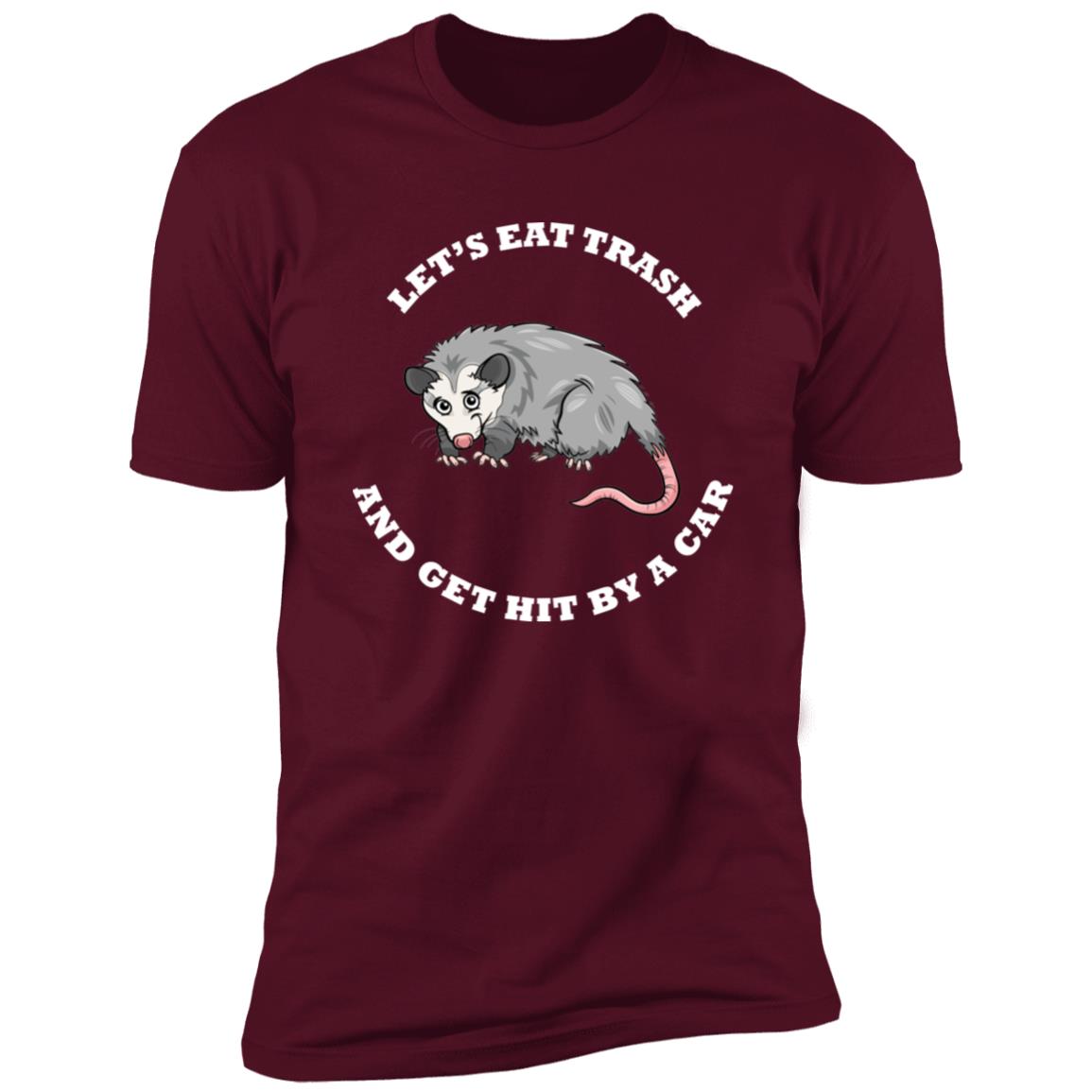 Possum eat trash funny Premium Short Sleeve T-Shirt - Image 5
