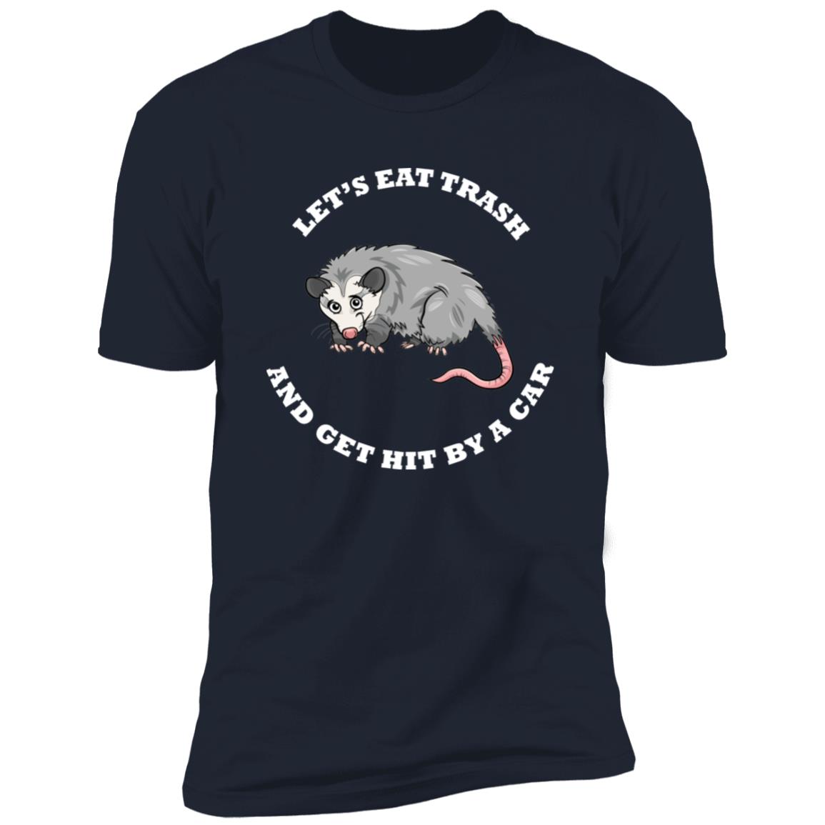 Possum eat trash funny Premium Short Sleeve T-Shirt - Image 11