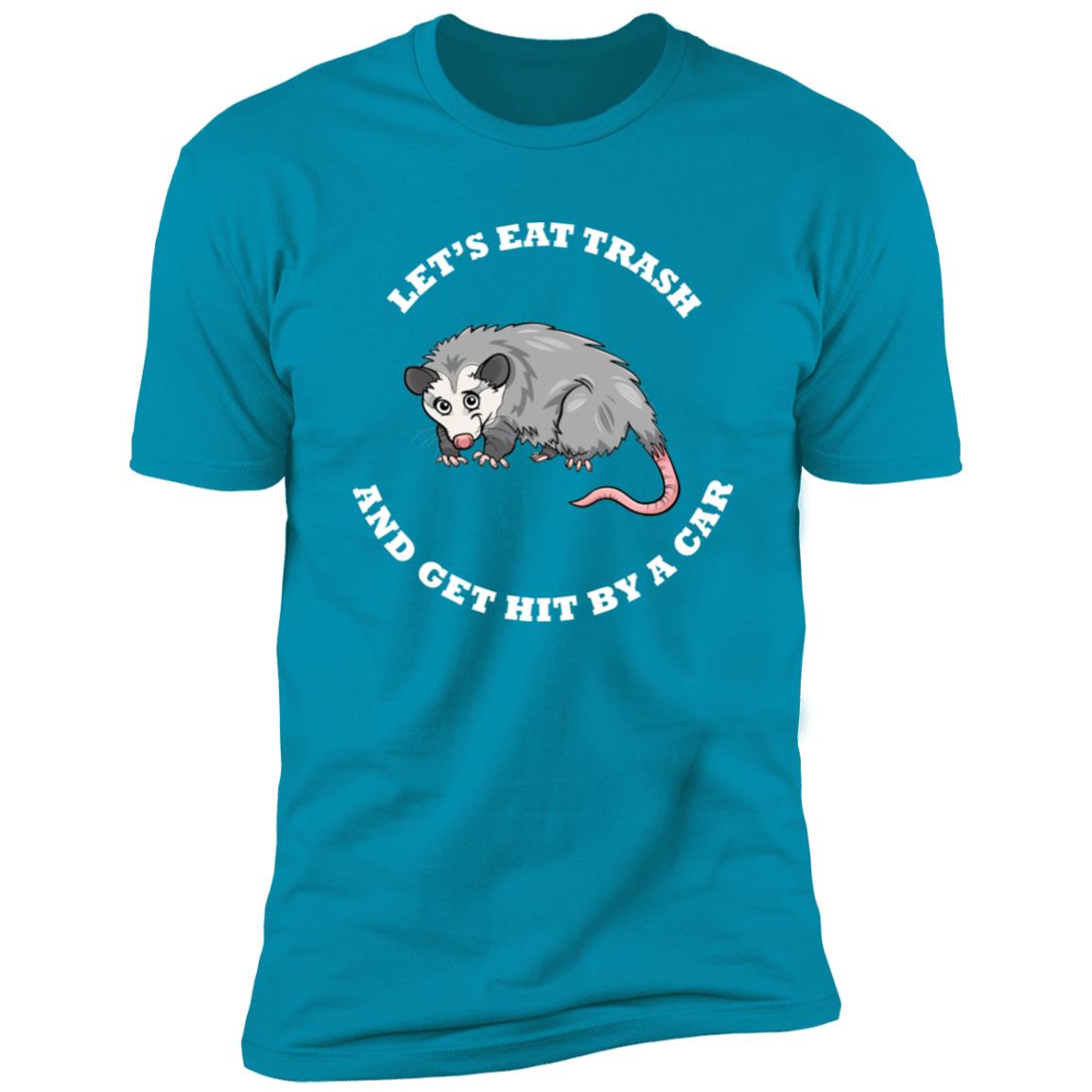 Possum eat trash funny Premium Short Sleeve T-Shirt - Image 14