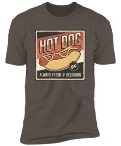 Alternative view of retro hot dog Premium Short Sleeve T-Shirt
