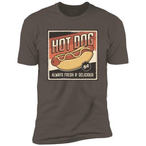 Alternative view of retro hot dog Premium Short Sleeve T-Shirt