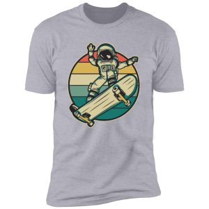 Retro spaceman skateboard Premium Short Sleeve T-Shirt