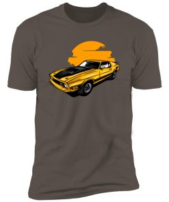 Alternative view of retro mustang fastback Premium Short Sleeve T-Shirt