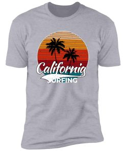 retro clifornia surfing Premium Short Sleeve T-Shirt